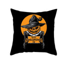 Pumpkin Pillow Case Bat Ghost Horror Halloween Party Pillow Cover 45*45 Home Decor Square Dark Cushion Cover Home Throw Pillows