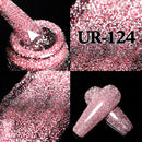 UR SUGAR Funkelnder Gel-Nagellack, reflektierender Glitzer-Nagellack, halbpermanenter Nagelkunstlack für Maniküre, benötigt einen Basis-Decklack