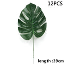 Artificial Tropical Palm Leaves Hawaiian Luau Party Summer Jungle Theme Party Decoration Wedding Birthday Home Table Decor