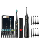 Irrigador de agua Fairywill para dientes, irrigador bucal de 300ML, recargable, portátil, Dental, 3 modos, tanque de agua, limpiador de dientes resistente al agua