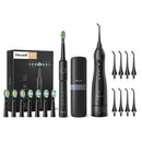 Irrigador de agua Fairywill para dientes, irrigador bucal de 300ML, recargable, portátil, Dental, 3 modos, tanque de agua, limpiador de dientes resistente al agua