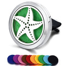 Refillable Car Air Freshener Smell Perfume Diffuser Clip Auto Vent Essential Oil Stainless Steel Locket Interior Accessories