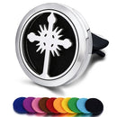 Refillable Car Air Freshener Smell Perfume Diffuser Clip Auto Vent Essential Oil Stainless Steel Locket Interior Accessories