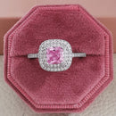 2021 neue Luxus Mode 925 Sterling Silber Rosa Engagement Ehering Ewigkeit Ring für Frauen Weihnachtsgeschenk Liebe Schmuck Z2