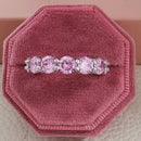 2021 neue Luxus Mode 925 Sterling Silber Rosa Engagement Ehering Ewigkeit Ring für Frauen Weihnachtsgeschenk Liebe Schmuck Z2