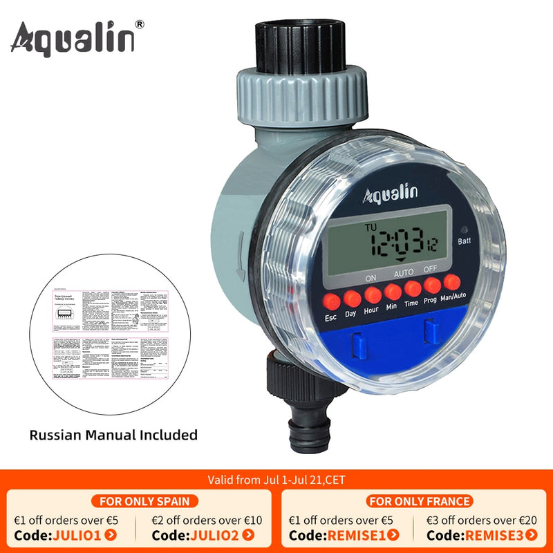Automatic LCD Display Watering Timer Electronic  Home Garden Ball Valve  Water Timer For Garden  Irrigation Controller