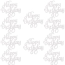 10pcs Gittler Happy Birthday Cake Topper Bling Sparkle Decoration Sign Happy Birthday Cake Topper Girl`s Birthday Dessert Decor