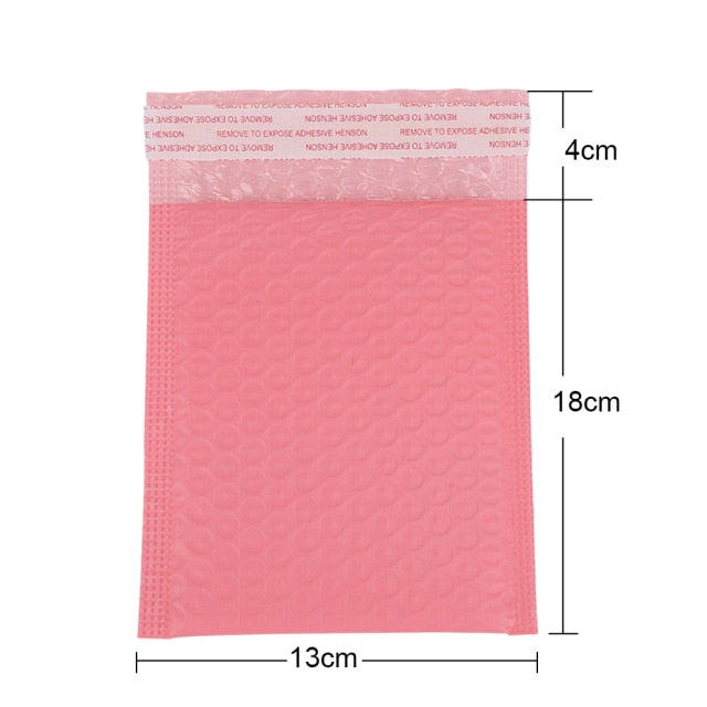 50pcs/Lot Pink Foam Envelope Bags Self Seal Mailers Padded Shipping Envelopes With Bubble Mailing Bag Shipping Gift Packages Bag