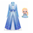 Vestido de niñas congeladas Elsa 2, disfraz de Cosplay para niños, Vestidos de princesa para niños, Vestidos Infantiles de Reina de la nieve de Disney