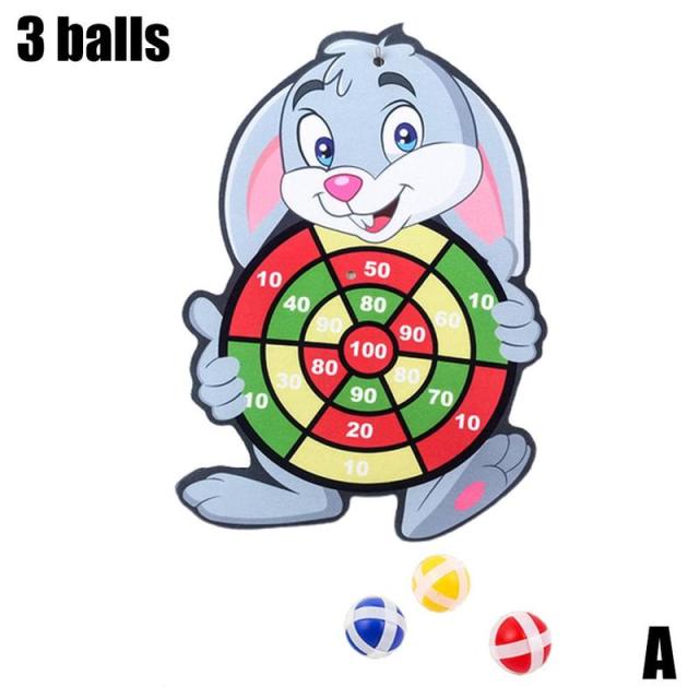 Children Target Sticky Ball Throw Dartboard Sports Kids Educational Board Games With Darts Ball Parent-child Interactive Toys