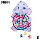 Children Target Sticky Ball Throw Dartboard Sports Kids Educational Board Games With Darts Ball Parent-child Interactive Toys