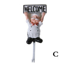 Ganchos de estante de almacenamiento de dibujos animados de chef creativo de cocina colgador de pared ganchos de cocina para utensilios