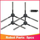 Rodillo de filtro Hepa, cepillo lateral, paño de trapo para Xiaomi Mijia LDS / STYJ02YM / Conga 3490 Viomi V2 PRO V3 SE, piezas de aspiradora robótica