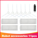 Rodillo de filtro Hepa, cepillo lateral, paño de trapo para Xiaomi Mijia LDS / STYJ02YM / Conga 3490 Viomi V2 PRO V3 SE, piezas de aspiradora robótica