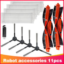 Rodillo de filtro Hepa, cepillo lateral, paño de trapo para Xiaomi Mijia LDS / STYJ02YM / Conga 3490 Viomi V2 PRO V3 SE, piezas de aspiradora robótica