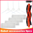 Rodillo de filtro Hepa, cepillo lateral, paño de trapo para Xiaomi Mijia LDS / STYJ02YM / Conga 3490 Viomi V2 PRO V3 SE, piezas de aspiradora robótica