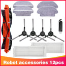 Rodillo de filtro Hepa, cepillo lateral, paño de trapo para Xiaomi Mijia LDS / STYJ02YM / Conga 3490 Viomi V2 PRO V3 SE, piezas de aspiradora robótica