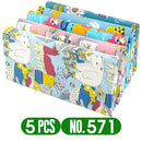 Teramila, 5 unidades por paquete, tela de algodón con estampado de flores para costura de vestidos, telas de retazos, artesanía DIY, costura acolchada