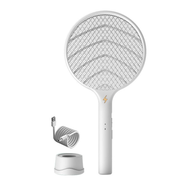 Electric Mosquito Killer UV Light Fly Swatter Mosquito Trapper USB Rechargeable Bug Zapper Insect Racket Swatter Bug Zapper