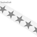 Chzimade 3X100CM Reflective Stickers For Clothing Hot Stamping Foil Heat Transfer Vinyl Film Reflective Tape DIY Iron On Fabric