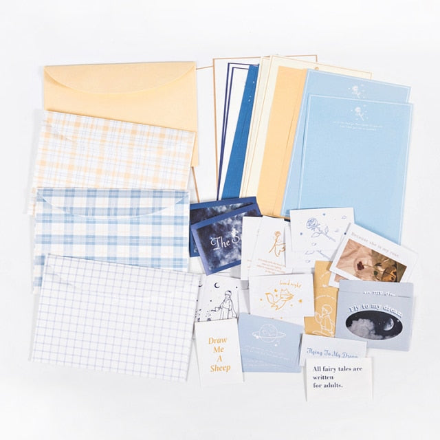 Boxed Little Prince Envelope Letter Set Kreative Retro-Grußkarte Geschenk Briefpapier Geburtstagsgeschenk Dekorationsmaterialien