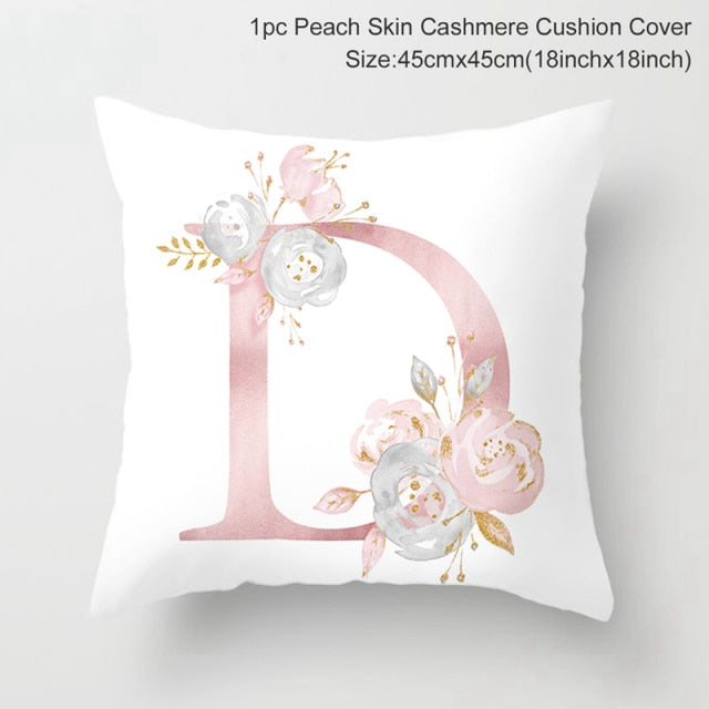 Custom Pink Letter Decorative Cushion Cover Wedding Party Decoration Wedding Decorative Pillow Party Supplies Wedding Ornaments