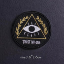 Hippie/Punk Patch Embroidery Patches On Clothes Iron On Patches For Clothing Thermoadhesive Patches For Clothes Animal Stickers