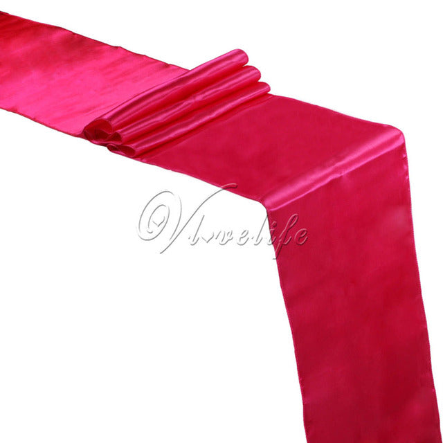 Satin Table Runner For Wedding Party Event Banquet Table Runner Luxury Dinner Tablecloth Home Wedding Table Decoration