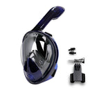 COPOZZ Full Face Scuba Diving Mask Anti Fog Goggles With Camera Mount Underwater Wide View Snorkel Swimming Mask For Adult Youth