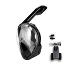 COPOZZ Full Face Scuba Diving Mask Anti Fog Goggles With Camera Mount Underwater Wide View Snorkel Swimming Mask For Adult Youth