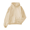 Übergroße Kapuzen-Sweatshirts Damen Schwarz Hoodie Damen Sweatshirt Hoodies Damen Langarm Lässige Warme Pullover Kleidung