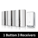VeryHome Wireless Doorbell Waterproof Self-powered Button Smart Door Bell Sets Home Welcome Outdoor House Chimes  Receiver