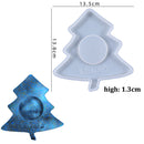 Moon Shape Wine Glass Tray Mold Candlestick Silicone Molds DIY Crystal Epoxy Resin Mould Ceramic Clay Casting Mold Home Decor