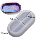 Molde de bandeja para copas de vino en forma de luna, moldes de silicona para candelabros, molde de resina epoxi de cristal DIY, molde de fundición de arcilla cerámica para decoración del hogar