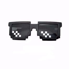 CellDeal Männer Frauen 8 Bit Codierung Pixel Thug Life Mosaik Brille Sonnenbrille Trendy Cool Super Party Lustige Vintage Shades Eyewear