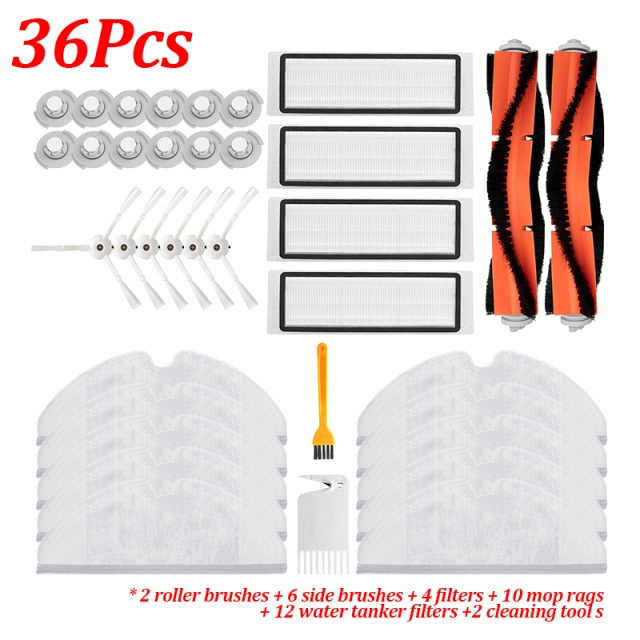 Cepillo de trapo con filtro Hepa para Xiaomi Roborock 1S S50 S55 S5 Max S6MaxV S6, accesorios, piezas de aspiradora Robot 2