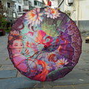 Silk Cloth Women Umbrella Japanese Cherry Blossoms Ancient Dance Umbrella Decorative Umbrella Chinese Style Oil Paper Umbrella