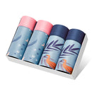 4pcs/lot Mens Underwear Boxers Cotton Fashion Printed Men Underpants Boxer Shorts Male Panties Pouch Vetement Homme