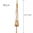 Heiße Verkäufe 100% handgemachte Makramee-Pflanzenaufhänger-Blumen- / Topfaufhänger für Wanddekorations-Countyard-Garten