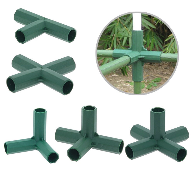 5/10pcs 16MM PVC Fitting 4 Types Stable Support Heavy Duty Greenhouse Frame Building Connector Greenhouse Frame Adapter