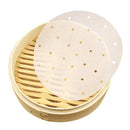 100pcs Air Fryer Liners Anti-stick Pad 6-9inch Bamboo Steamer Liners Premium PerforatedSilicon Paper Steaming Papers For Kitchen