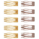 10Pcs Double-grip Hair Clips Metal Snap Barrettes Hair Styling Tools for Women Girls Hair Side Clamps Non-slip Hair Clips