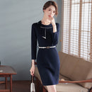 High-End Professional Dress Fashionable Commuter Formal Wear Elegant Goddess Fan Sales Department Jewelry Shop Beautician