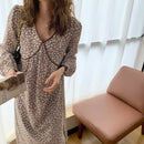 retro chic long sleeved dress for women 5560#