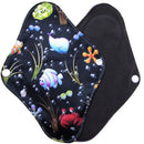 [Lecy Eco Life] Cloth Menstrual pads for monthly，washable panty liner with bamboo charcoal inner size 16*22cm