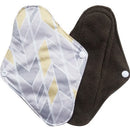 [Lecy Eco Life] Cloth Menstrual pads for monthly，washable panty liner with bamboo charcoal inner size 16*22cm