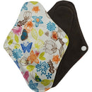 [Lecy Eco Life] Cloth Menstrual pads for monthly，washable panty liner with bamboo charcoal inner size 16*22cm