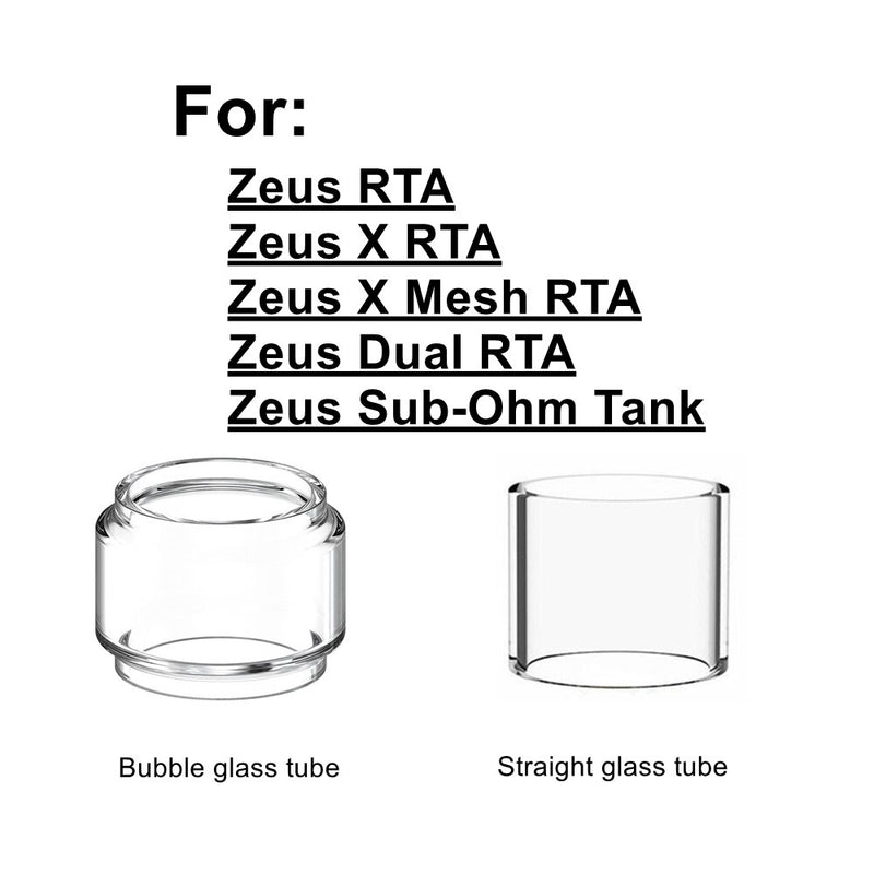 Hongxingjia Replacement Glass Tube For Zeus X / Zeus Dual / Zeus Sub Ohm / Zeus / Zeus X Mesh Glass Tank