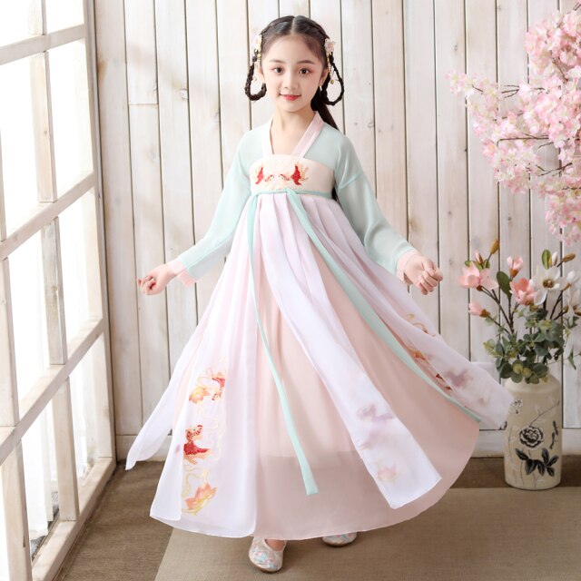 Anzug Volkskleid Hanfu Kleid Han-Dynastie Fee Weihnachten Stickerei Anzug Volkskleid Kostüm