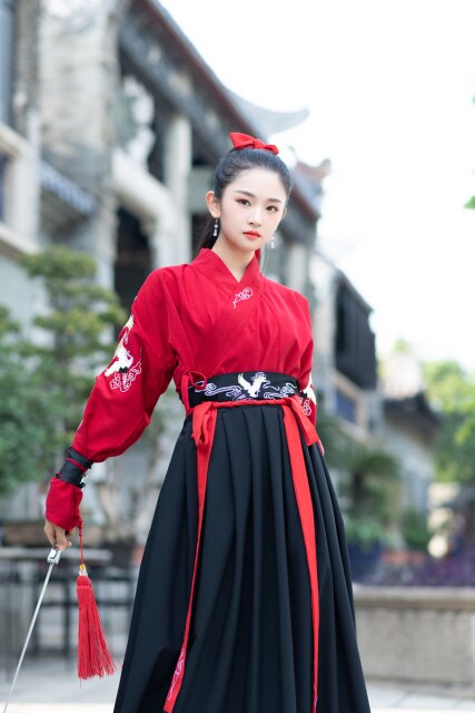 Hanfu weibliche Fee elegante alte Studenten verbessern chinesische Stilelemente Kampfkunststil Kostüm Bühnenkostüme